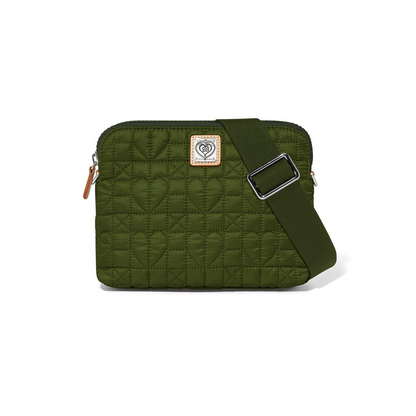 Brighton Heart Beat Army Green Arielle Small Cross Body Bag