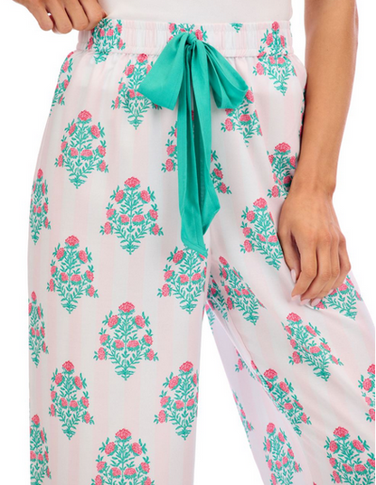 Pink Dahlia Pajama Pants