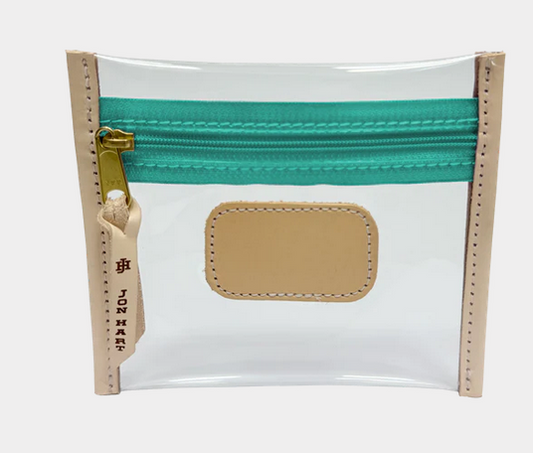 JH #604 Clear Pocket Pouch- Teal