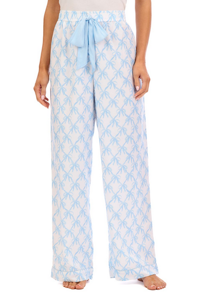 Blue Bow Pajama Pants