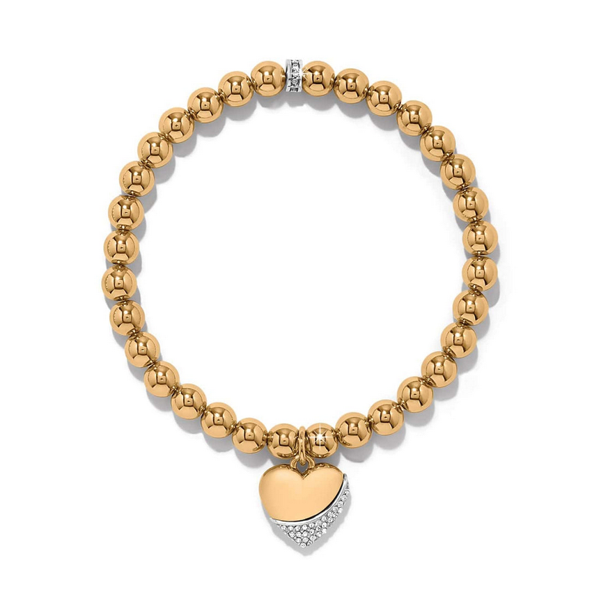 Brighton Meridian Petite Wave Heart Gold Bracelet