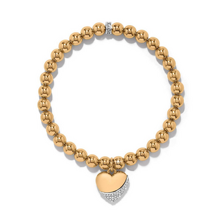Brighton Meridian Petite Wave Heart Gold Bracelet