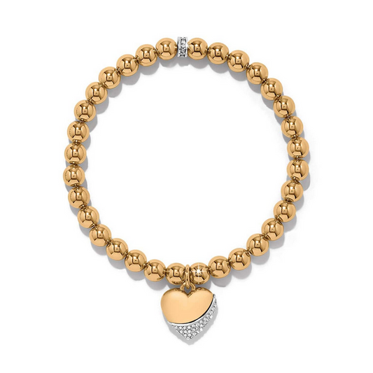 Brighton Meridian Petite Wave Heart Gold Bracelet