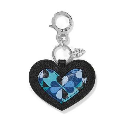 Brighton  Fashionista Moody Blue Heart Handbag Fob
