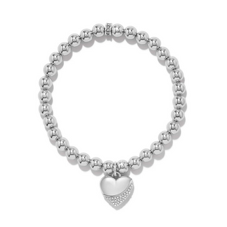 Brighton Meridian Petite Wave Heart Sil Bracelet