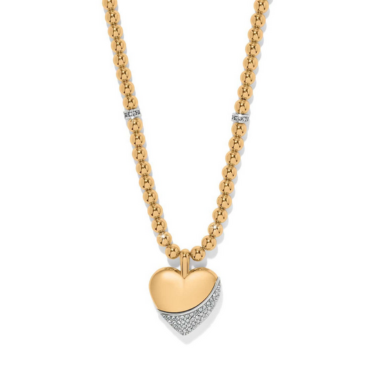 Brighton Meridian Petite Wave Heart Gold Necklace