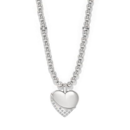 Brighton Petite Wave Silver Heart Necklace