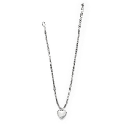 Brighton Petite Wave Silver Heart Necklace