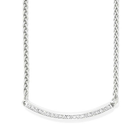 Brighton Meridian Geo Bar Silver Necklace