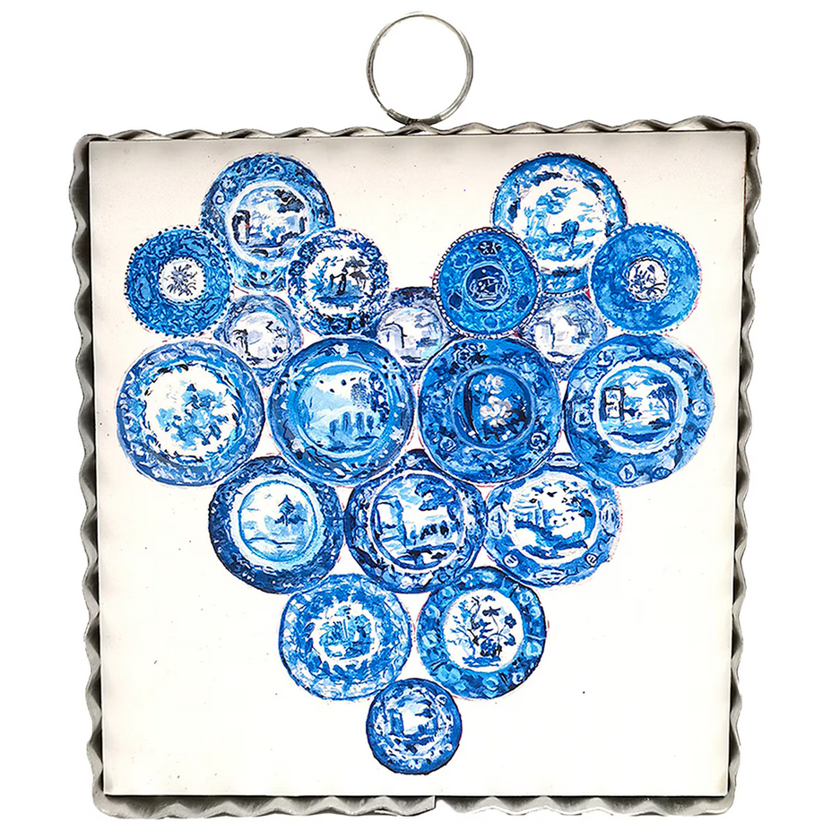 RTC Gallery Blue Plate Heart