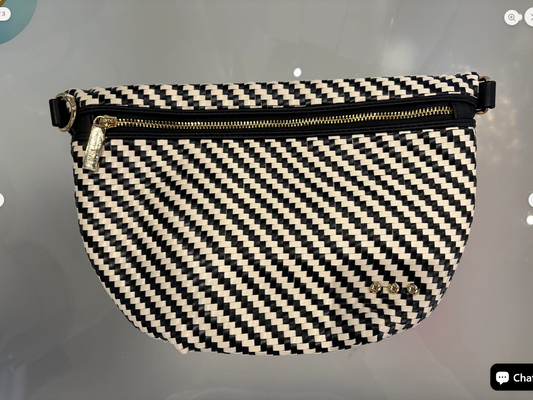Westlyn Diagonal Bum Black/Cream Bum Bag