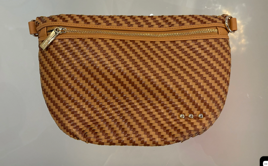 Westlyn Diagonal Two Tone Browns Bum Bag