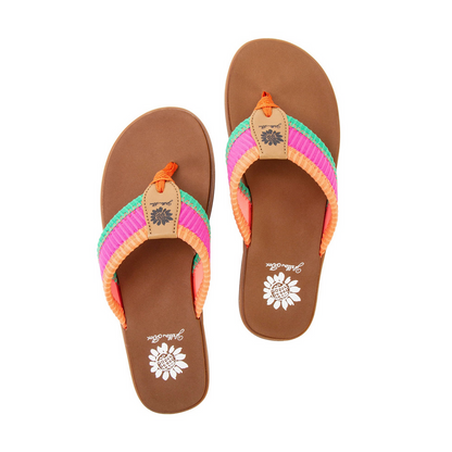 Yellow Box Fahad Pink Multi Flip Flop
