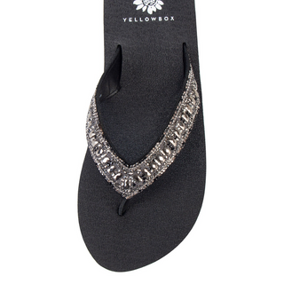 Yellow Box Carinah Black Flip Flops