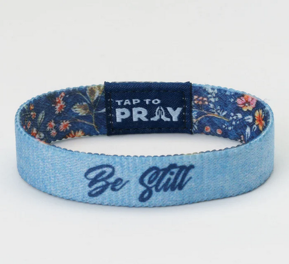 Tap To Pray Wristband- Wildflower Be Still