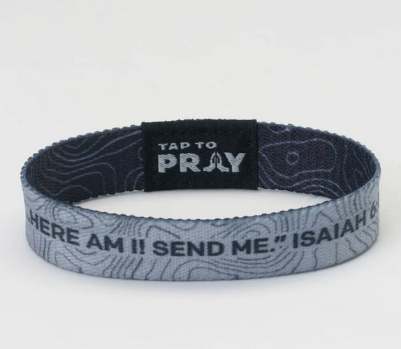 Tap To Pray Wristband- Valor Topography