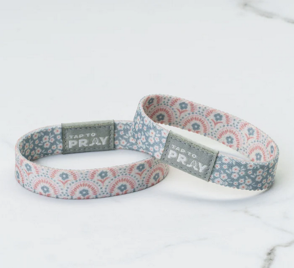 Tap To Pray Wristband- Boho Bouquet