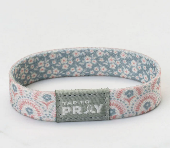 Tap To Pray Wristband- Boho Bouquet