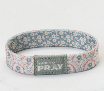Tap To Pray Wristband- Boho Bouquet