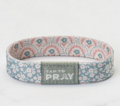 Tap To Pray Wristband- Boho Bouquet
