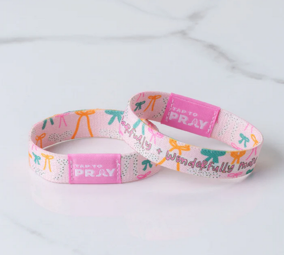 Tap To Pray Wristband- Fearfully & Wonderfully Made