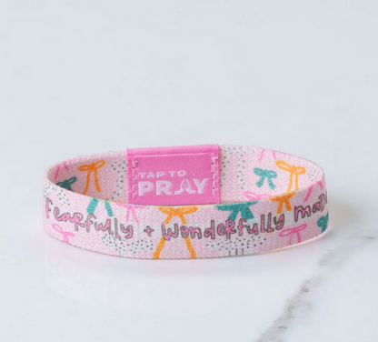 Tap To Pray Wristband- Fearfully & Wonderfully Made