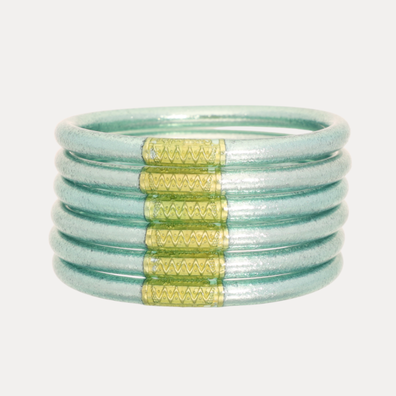BudhaGirl Mint All Weather Bangles Set of 6