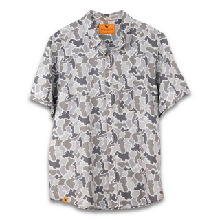 Men's Coastal Grey Camo Button Down