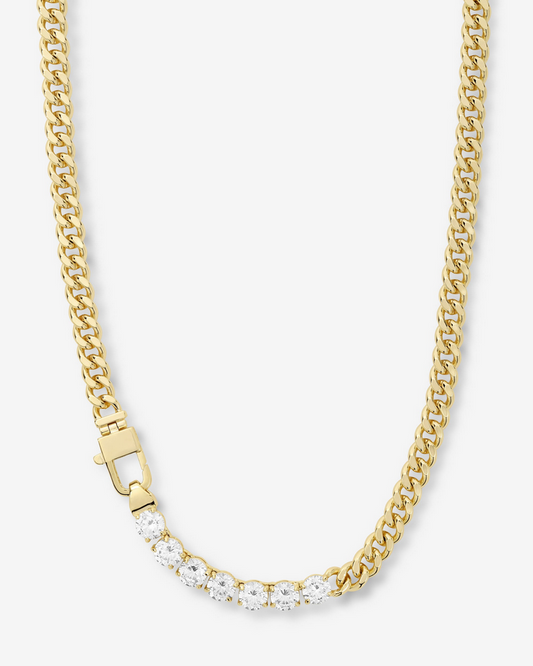 Melinda Maria Julian Loves Diamonds Necklace 16" Gold