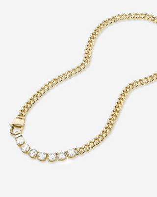 Melinda Maria Julian Loves Diamonds Necklace 16" Gold