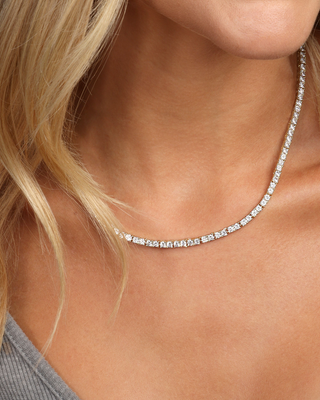 Melinda Maria Heiress Tennis Necklace Gold