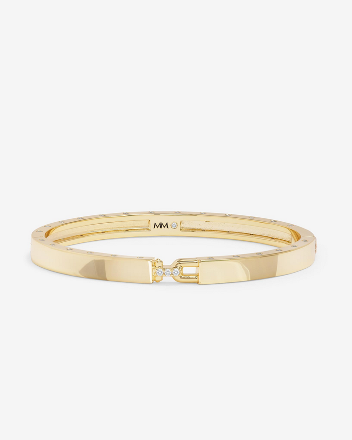 Melinda Maria Ashley Lock Cuff 6mm Gold