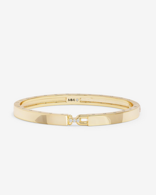 Melinda Maria Ashley Lock Cuff 6mm Gold