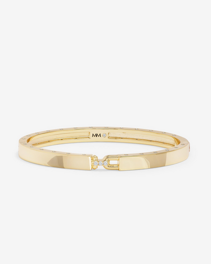 Melinda Maria Ashley Lock Cuff 6mm Gold