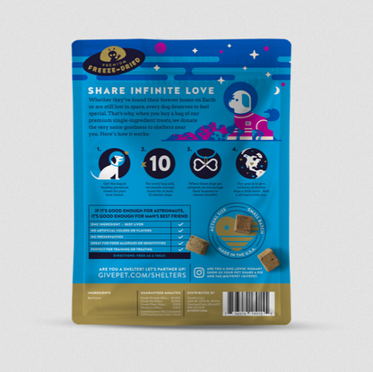 GivePet Space Cowboy Freeze-Dried Dog Treats, 3oz Bag