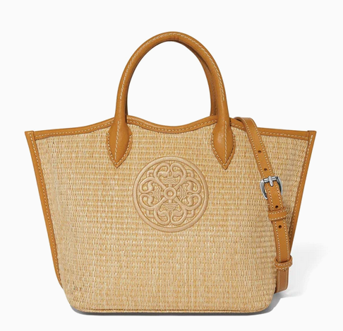 Brighton Blonde Biancca Med Straw Tote