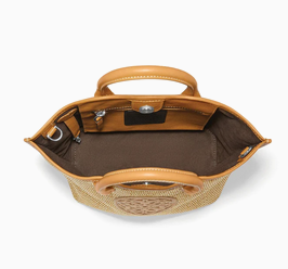 Brighton Blonde Biancca Med Straw Tote