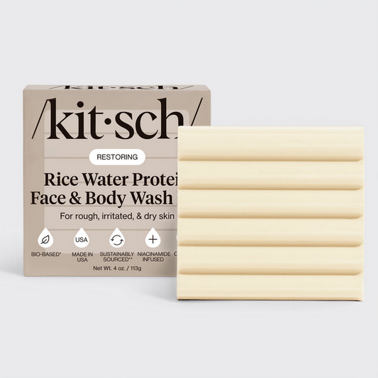 Kitsch Rice Water Protein Face & Body Wash Bar