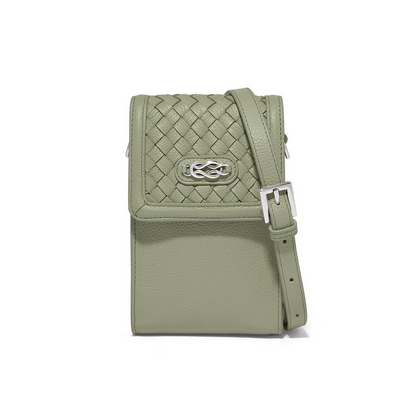 Brighton Sage Interlock Braid Phone Organizer