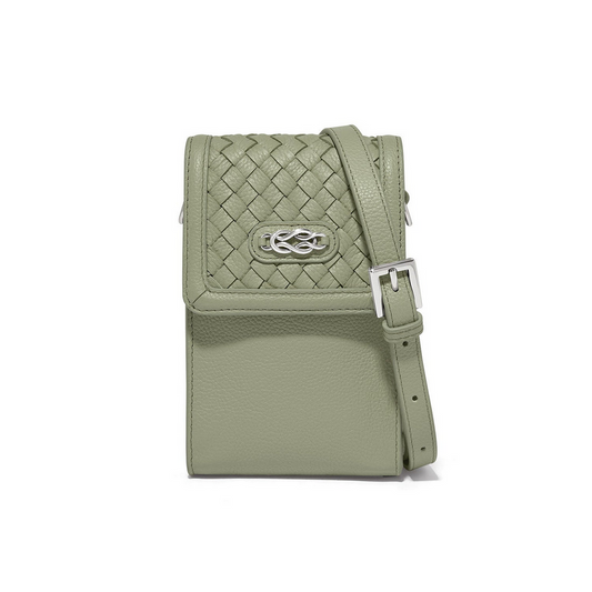 Brighton Sage Interlock Braid Phone Organizer