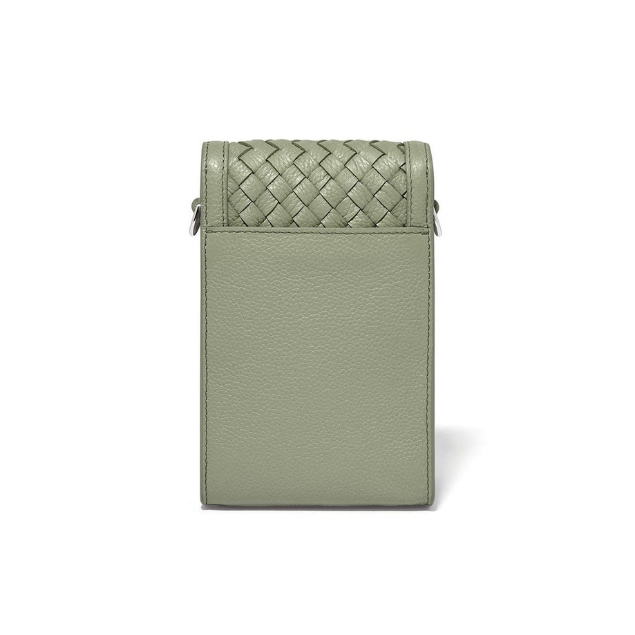 Brighton Sage Interlock Braid Phone Organizer