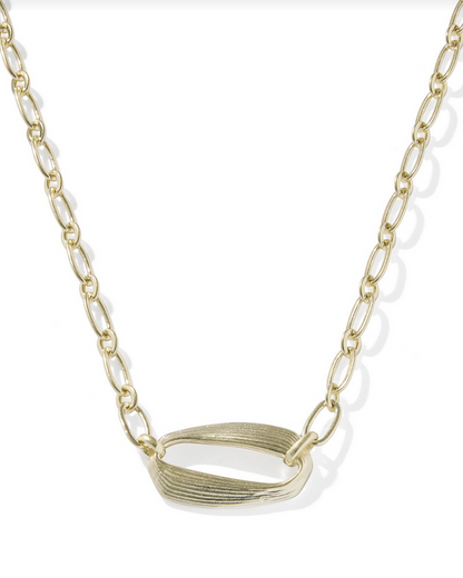 Kira Short Pendant Necklace Gold Metal