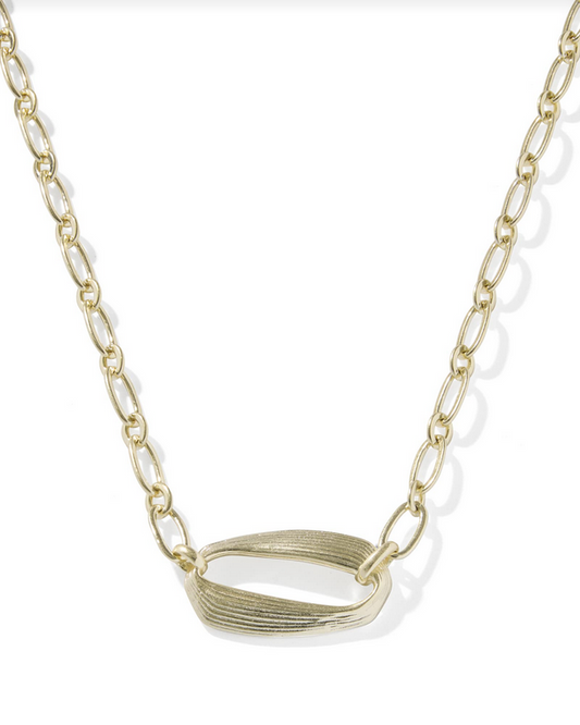 Kira Short Pendant Necklace Gold Metal
