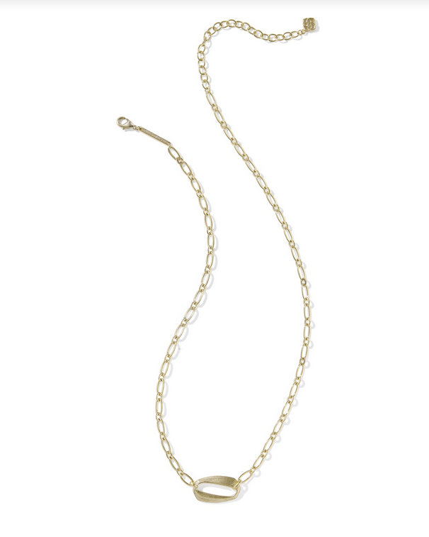 Kira Short Pendant Necklace Gold Metal