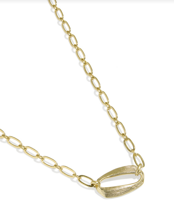 Kira Short Pendant Necklace Gold Metal