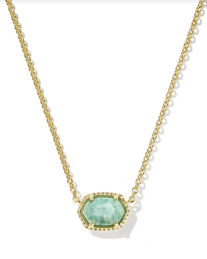 Kendra scott Daphne Frame Pendant Necklace Gol Teal Amazonite