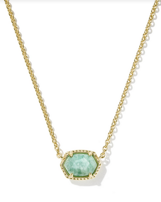 Kendra scott Daphne Frame Pendant Necklace Gol Teal Amazonite