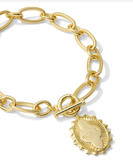 Kendra Scott Mama Gold Link Bracelet