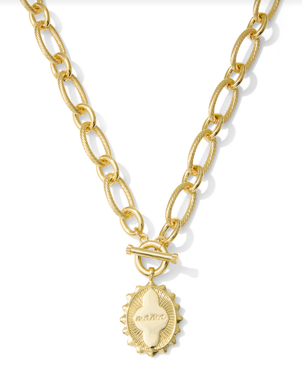 Kendra Scott Mama Link Chain Necklace Gold Metal