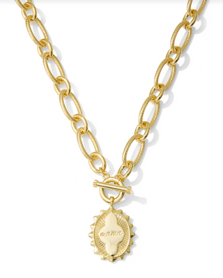 Kendra Scott Mama Link Chain Necklace Gold Metal